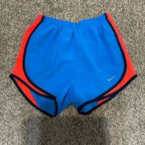 Nike Dri-FIT Blue and Orange Running Shorts XS